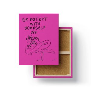 Be Patient Canvas Wall Art: Inspirational Decor for Mindfulness and Calm - The GoodMood Shop