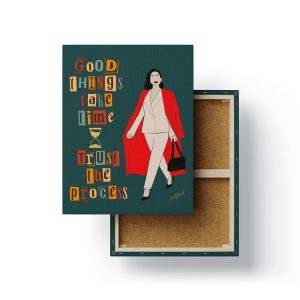 Good Things Take Time - Trust the Process Canvas Wall Art - The GoodMood Shop