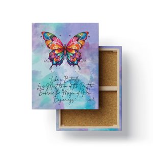 Let The Past Go And Focus On The Growth: Motivational Wall Art - The GoodMood Shop